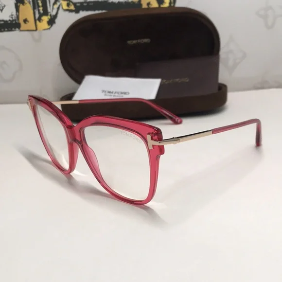 Gucci Red and Black Women's Glasses TF5704-B 066